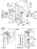 CABINET PARTS Diagram and Parts List for SRD327S3W P1312502W W Amana Refrigerator
