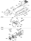 ICE BUCKET AUGER, IM & IM PARTS Diagram and Parts List for SRD327S3W P1312502W W Amana Refrigerator