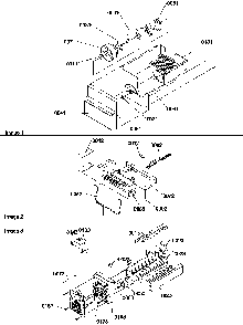 Ice Bucket Auger, Ice Maker And Ice Maker Parts Diagram and Parts List for SGD521SW-P1197103WW  Amana Refrigerator