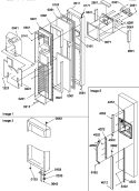 FZ DOOR Diagram and Parts List for SXD27TE P1302802W E Amana Refrigerator