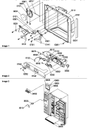 ICE / WATER CAVITY / ELEC BRKT / TOE GRILLE Diagram and Parts List for SXD27TE P1302802W E Amana Refrigerator
