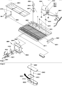 MACHINE COMPARTMENT Diagram and Parts List for SXD27TE P1302802W E Amana Refrigerator
