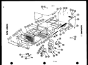 CABINET PARTS Diagram and Parts List for RR2  Amana Microwave