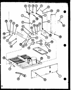 Section 23 Diagram and Parts List for TX18N-P1106212W  Amana Refrigerator