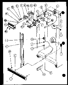 Refrigerator Diagram and Parts List for SX22J-P1116004W  Amana Refrigerator