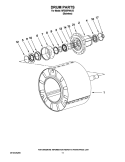 DRUM PARTS Diagram and Parts List for MFS55PNAVS  Maytag Washer