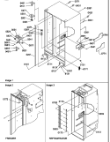 CABINET PARTS Diagram and Parts List for SRDE520TW P1312401W W Amana Refrigerator
