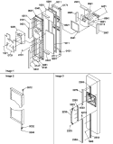 FZ DOOR Diagram and Parts List for SXD520TW P1313701W W Amana Refrigerator