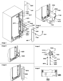 CABINET BACK Diagram and Parts List for SXD520TW P1313701W W Amana Refrigerator