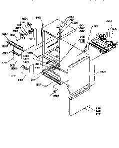 Controls And Light Covers Diagram and Parts List for 67272-P1311001WW  Amana Refrigerator