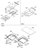 SHELVING ASSEMBLIES Diagram and Parts List for TGI21VW P1310901W W Amana Refrigerator