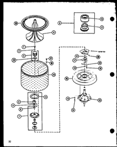 Section 9 Diagram and Parts List for LW1503 P7762118W W Amana Washer