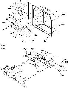 Ice & Water Cavity & Elec Bracket Assy Diagram and Parts List for SXD322L-P1305703WL  Amana Refrigerator