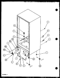 CABINET BOTTOM AND BACK Diagram and Parts List for BZ22QL P1153002W L Amana Refrigerator