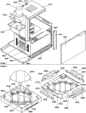 BULBS Diagram and Parts List for AOWS2030E P1306703M Amana Microwave