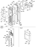 FZ DOOR Diagram and Parts List for SQD25TW P1190427W W Amana Refrigerator