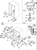 DRAIN SYSTEM, ROLLERS, AND EVAP ASSY Diagram and Parts List for SR520TW P1310101W W Amana Refrigerator