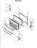 FZ DOOR Diagram and Parts List for TA18S2W P1194501W W Amana Refrigerator