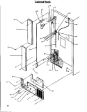 CABINET BACK Diagram and Parts List for TA18S2W P1194501W W Amana Refrigerator