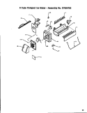 8 CUBE COMPACT ICE MAKER Diagram and Parts List for TA18S2W P1194501W W Amana Refrigerator