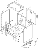 CABINET Diagram and Parts List for ARR3100NL P1143494N L Amana Range