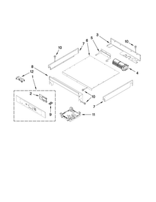 Control Panel Parts Diagram and Parts List for JJW3430WP00  Jenn-Air Wall Oven