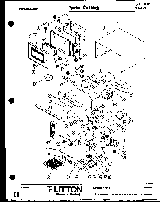Section 1 Diagram and Parts List for 70 4201 Amana Microwave