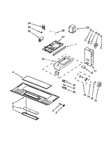 Interior And Ventilation Parts Diagram and Parts List for YAMV1170VES0  Amana Microwave