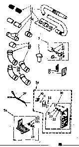 Installation Parts Diagram and Parts List for 11640400  Kenmore Central Vacuum