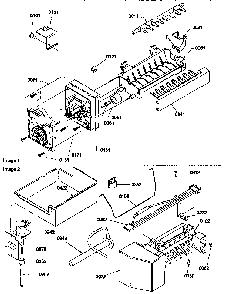 Ice Maker Assembly Diagram and Parts List for 77272-P1311201WW  Amana Refrigerator