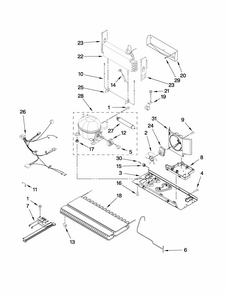 Unit Parts Diagram and Parts List for G32026PEKS4  Maytag Refrigerator