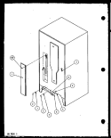 CABINET BACK Diagram and Parts List for BZ22QL P1153002W L Amana Refrigerator