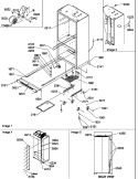 ROLLER ASSY & BACK UNIT Diagram and Parts List for B136CAL3 P1197501W Amana Refrigerator