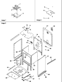 CABINET Diagram and Parts List for ARTSC8650WW P1143484NWW Amana Range
