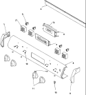 CONTROL PANEL Diagram and Parts List for ARTSC8650WW P1143484NWW Amana Range