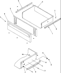 STORAGE DRAWER Diagram and Parts List for ARTSC8650WW P1143484NWW Amana Range