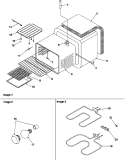 CAVITY Diagram and Parts List for ZRRS6550E P1130670N E Amana Range