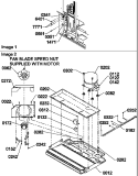 MACHINE COMPARTMENT Diagram and Parts List for TA18TL P1304501W L Amana Refrigerator