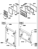 DOOR ASSEMBLIES Diagram and Parts List for TA18TL P1304501W L Amana Refrigerator
