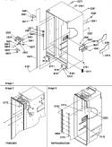 CABINET PARTS Diagram and Parts List for SRDE327S3L P1307103W L Amana Refrigerator