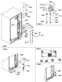 CABINET BACK Diagram and Parts List for SRDE327S3L P1307103W L Amana Refrigerator