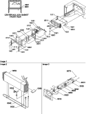 EVAP AND FAN MOTOR ASSEMBLIES Diagram and Parts List for TR25V2E P1316101W E Amana Refrigerator