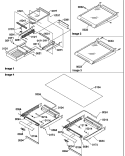 SHELVING ASSEMBLIES Diagram and Parts List for TR25V2E P1316101W E Amana Refrigerator