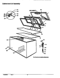 CABINET AND LID ASSY Diagram and Parts List for C101DW C28SBAMW260 Amana Freezer