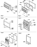 DOOR ASSEMBLIES AND HANDLES Diagram and Parts List for TH18V2W P1315701W W Amana Refrigerator