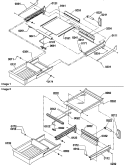 Part Location Diagram of 10485501 Whirlpool Meat Drawer Slide Rail - Right Side