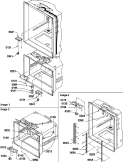 LIGHT SWITCHES & DRAIN FUNNEL Diagram and Parts List for BH20S5W P1196503W W Amana Refrigerator