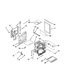 Chassis Parts Diagram and Parts List for MGT8775XW03  Maytag Range