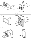 DOOR ASSEMBLIES AND HANDLES Diagram and Parts List for TX19V2W P1315801W W Amana Refrigerator