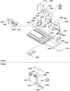 Machine Compartment Diagram and Parts List for SRDE522VE-P1320304WE  Amana Refrigerator